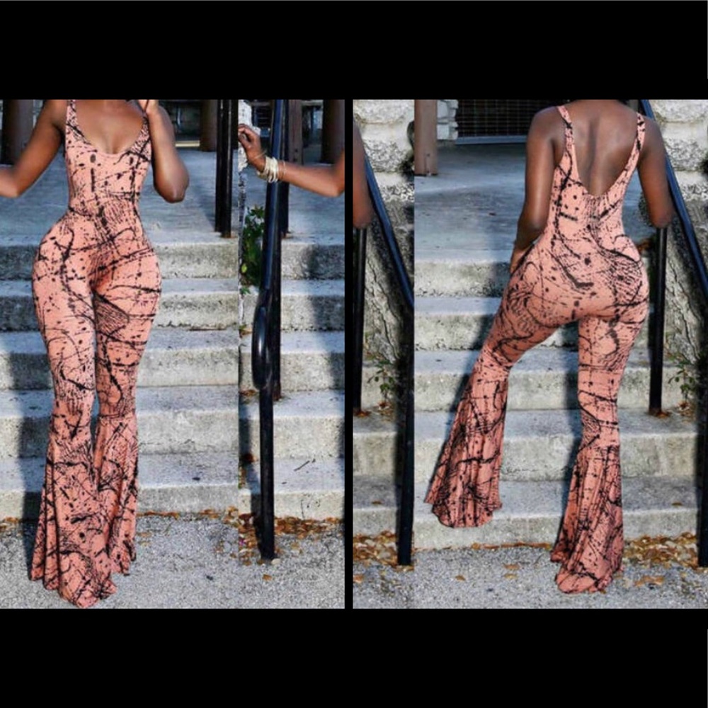Paint Splattered Jumpsuit